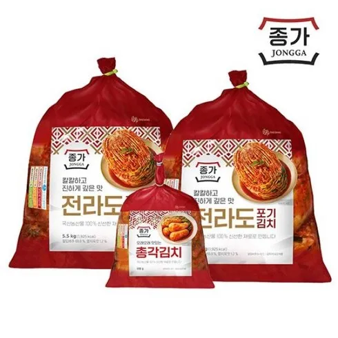 특별할인 종가 종가집 중부식 포기김치 11kg  열무김치 900g 완전 분석